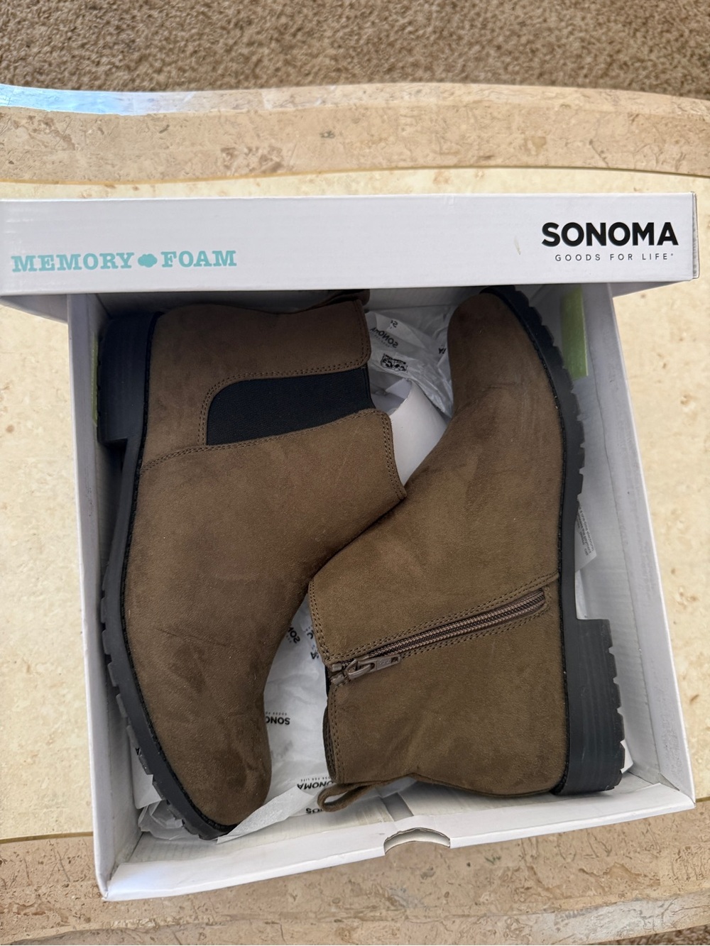 Kohl's SONOMA Men’s Brown Suede Chukka Boots